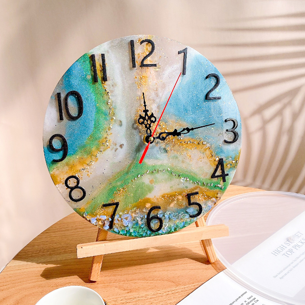 DM283 Round Roman Numerals Epo - Resin Art Clock 리뷰 및 가격