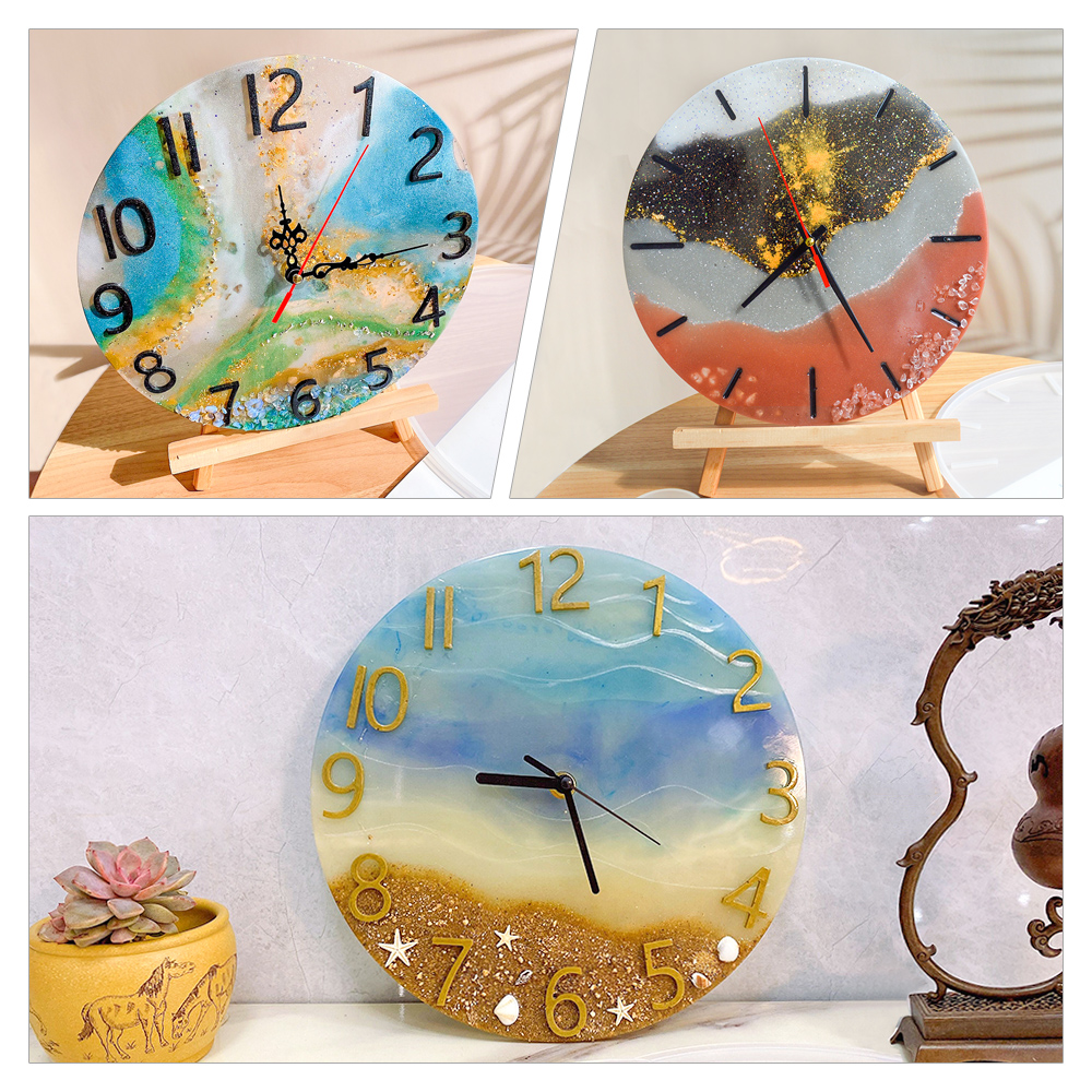 DM283 Round Roman Numerals Epo - Resin Art Clock 리뷰 및 가격