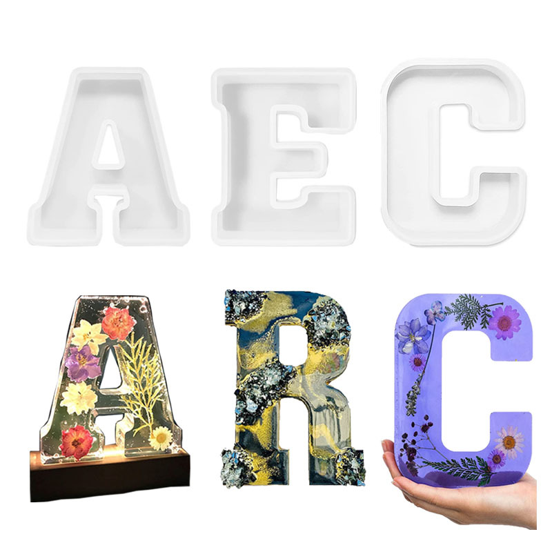 1pc A-Z Letter Silicone Molds  - Resin Art Alphabet 리뷰 및 가격
