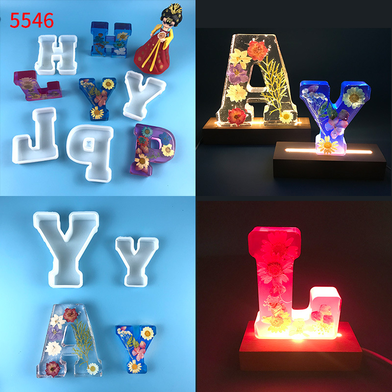 1pc A-Z Letter Silicone Molds  - Resin Art Alphabet 리뷰 및 가격