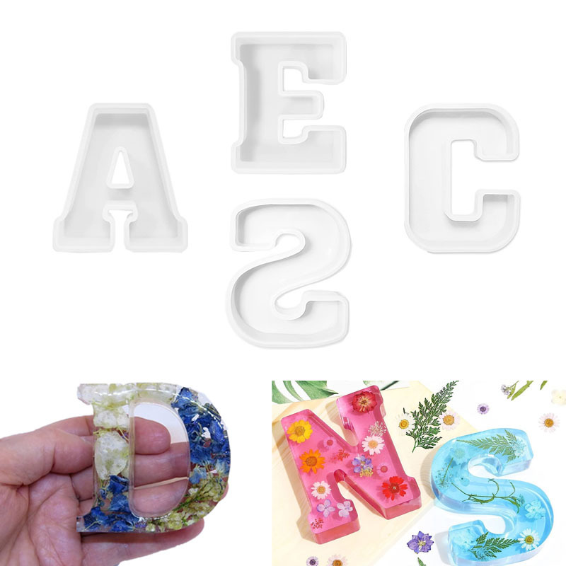 1pc A-Z Letter Silicone Molds  - Resin Art Alphabet 리뷰 및 가격