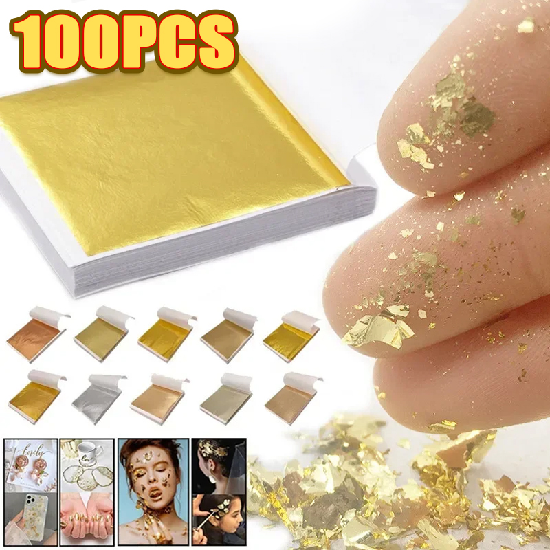 100Pcs Imitation Gold Foil She - Resin Art Anniversary Gift 리뷰 및 가격