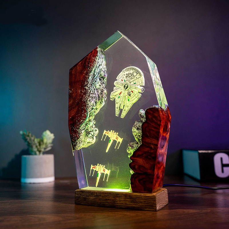 Table Resin Lamp Universe War  - Resin Art Light 리뷰 및 가격