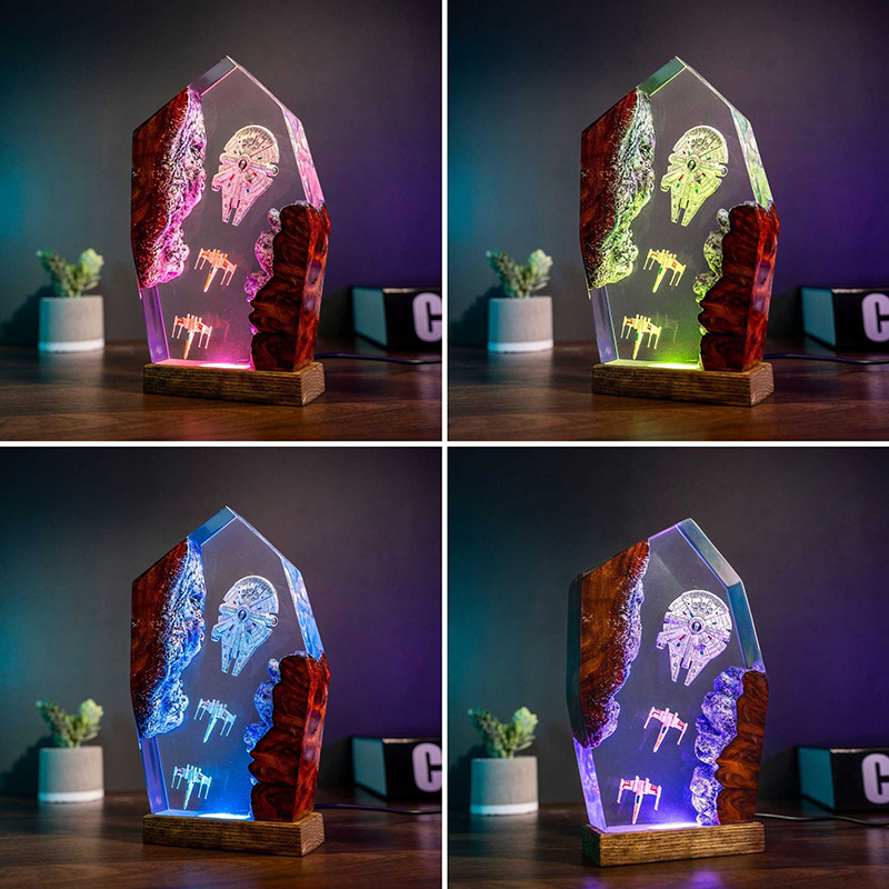 Table Resin Lamp Universe War  - Resin Art Light 리뷰 및 가격