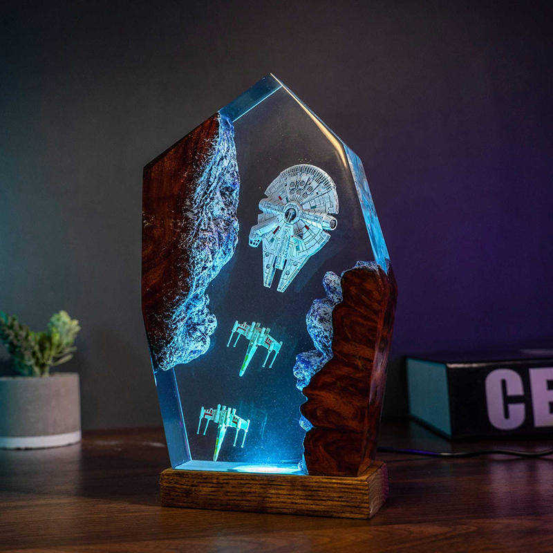 Table Resin Lamp Universe War  - Resin Art Light 리뷰 및 가격
