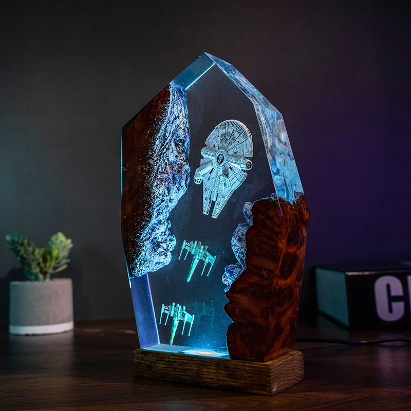 Table Resin Lamp Universe War  - Resin Art Light 리뷰 및 가격