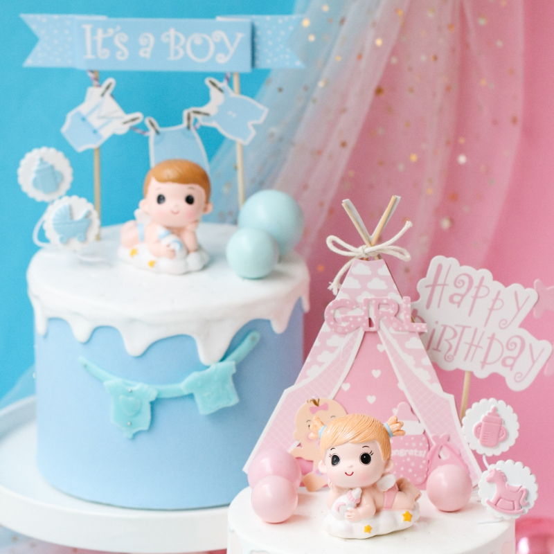 Gender Reveal Cake Decoration  - Resin Art Alphabet 리뷰 및 가격