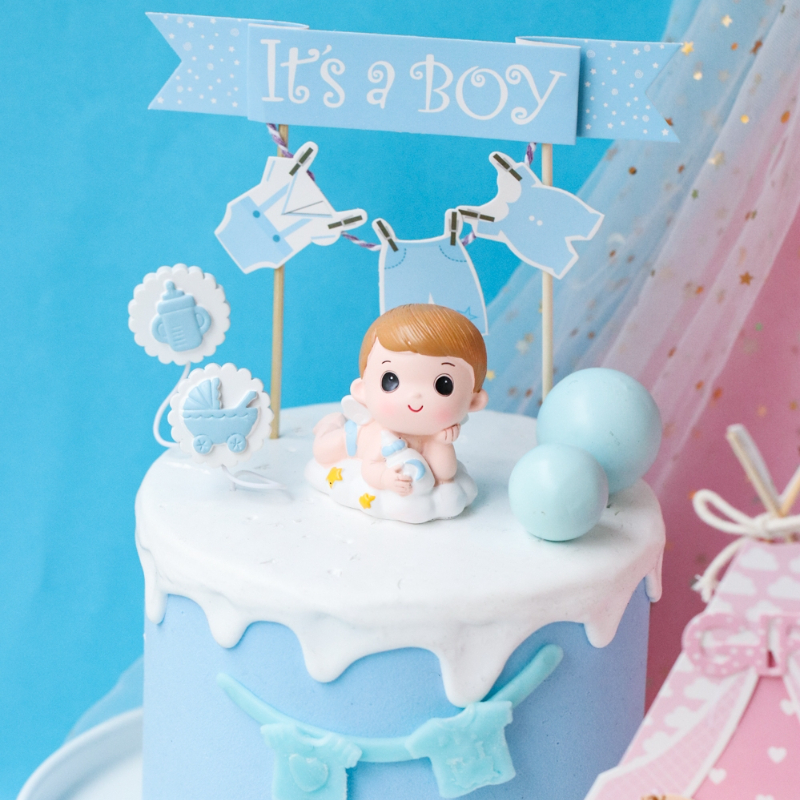 Gender Reveal Cake Decoration  - Resin Art Alphabet 리뷰 및 가격