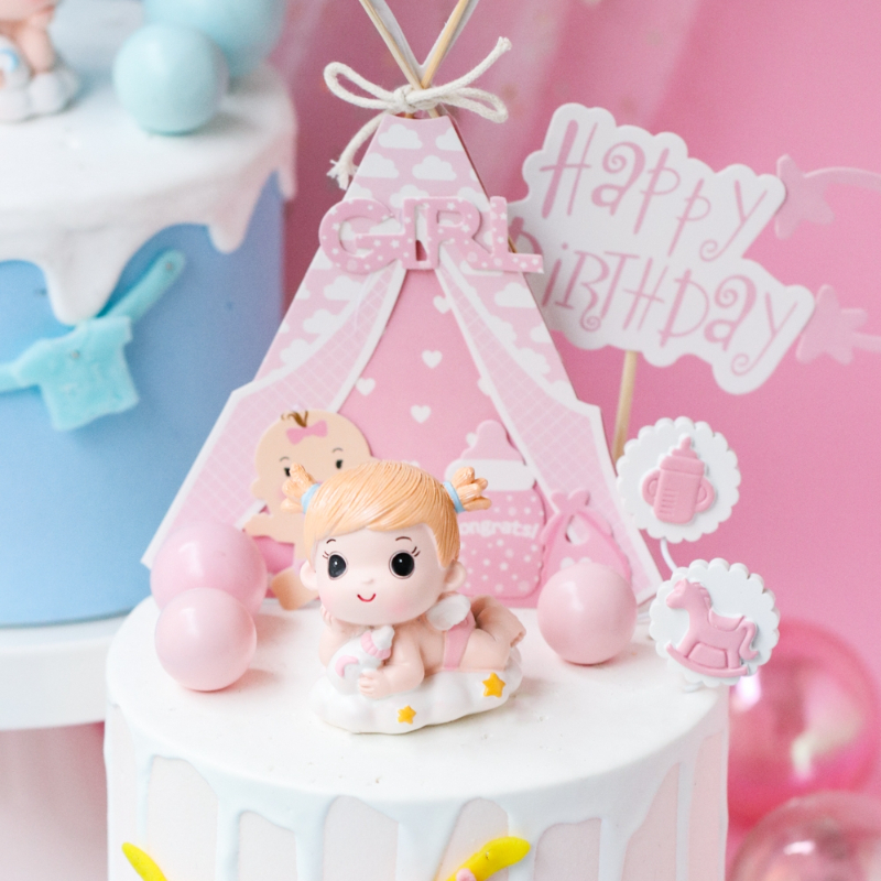 Gender Reveal Cake Decoration  - Resin Art Alphabet 리뷰 및 가격