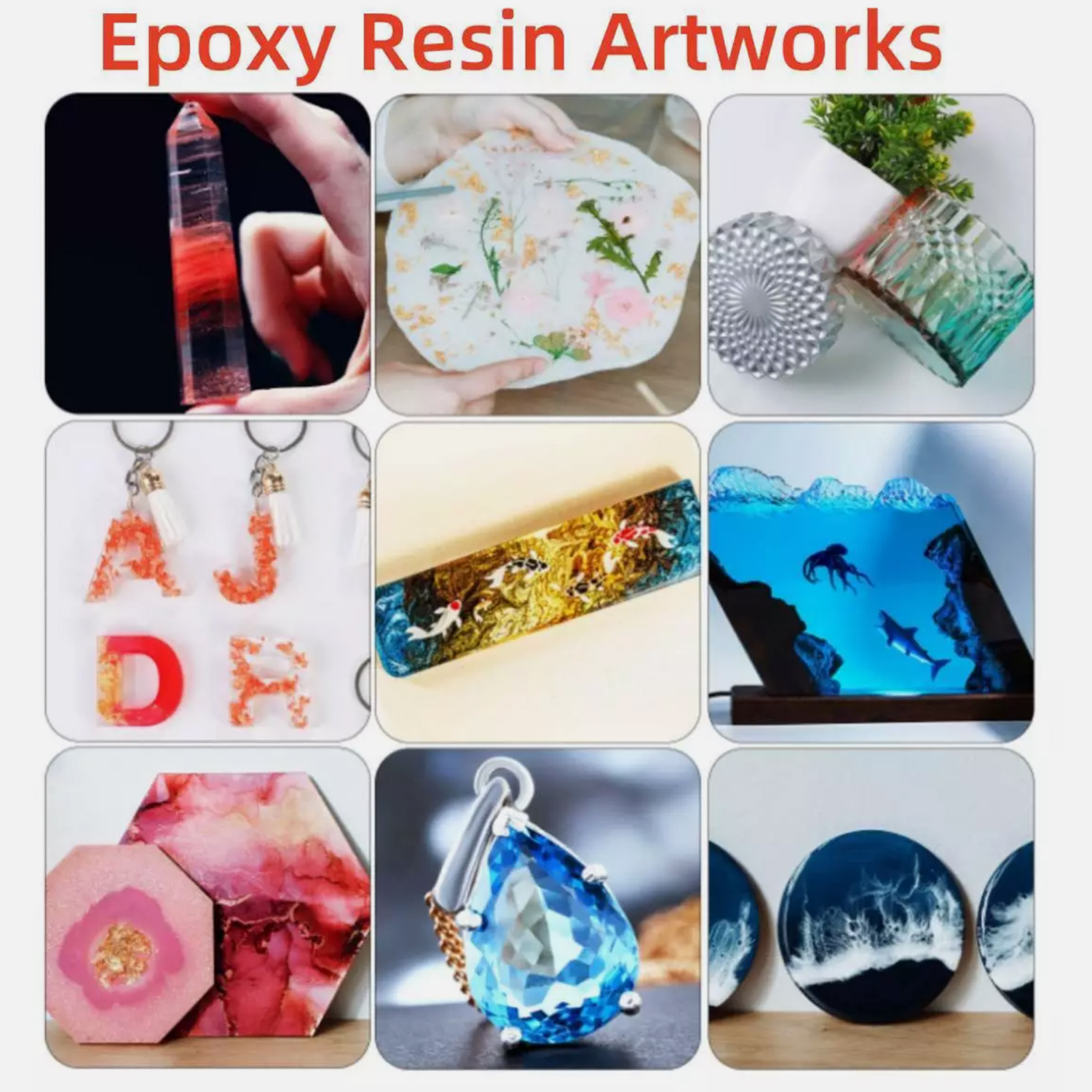 UV Resin Bulk 500-1000g,  Upgr - Resin Art Earrings Kit 리뷰 및 가격