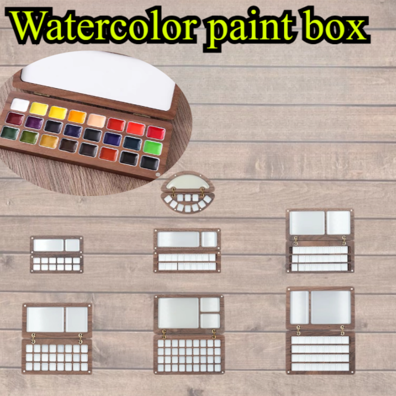 Solid Wood Watercolor Pigment  - Resin Art Wooden Tray 리뷰 및 가격