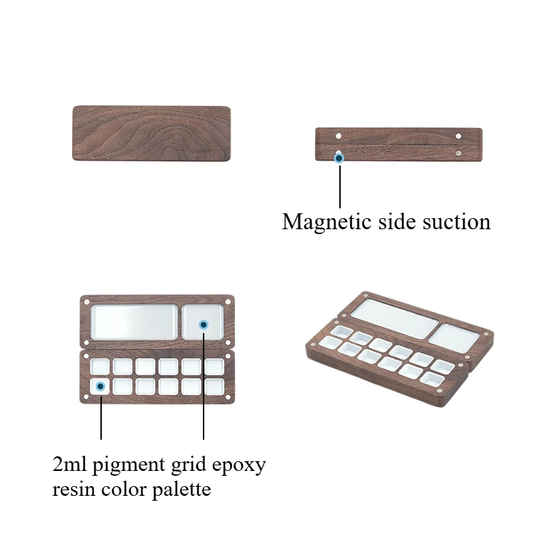Solid Wood Watercolor Pigment  - Resin Art Wooden Tray 리뷰 및 가격