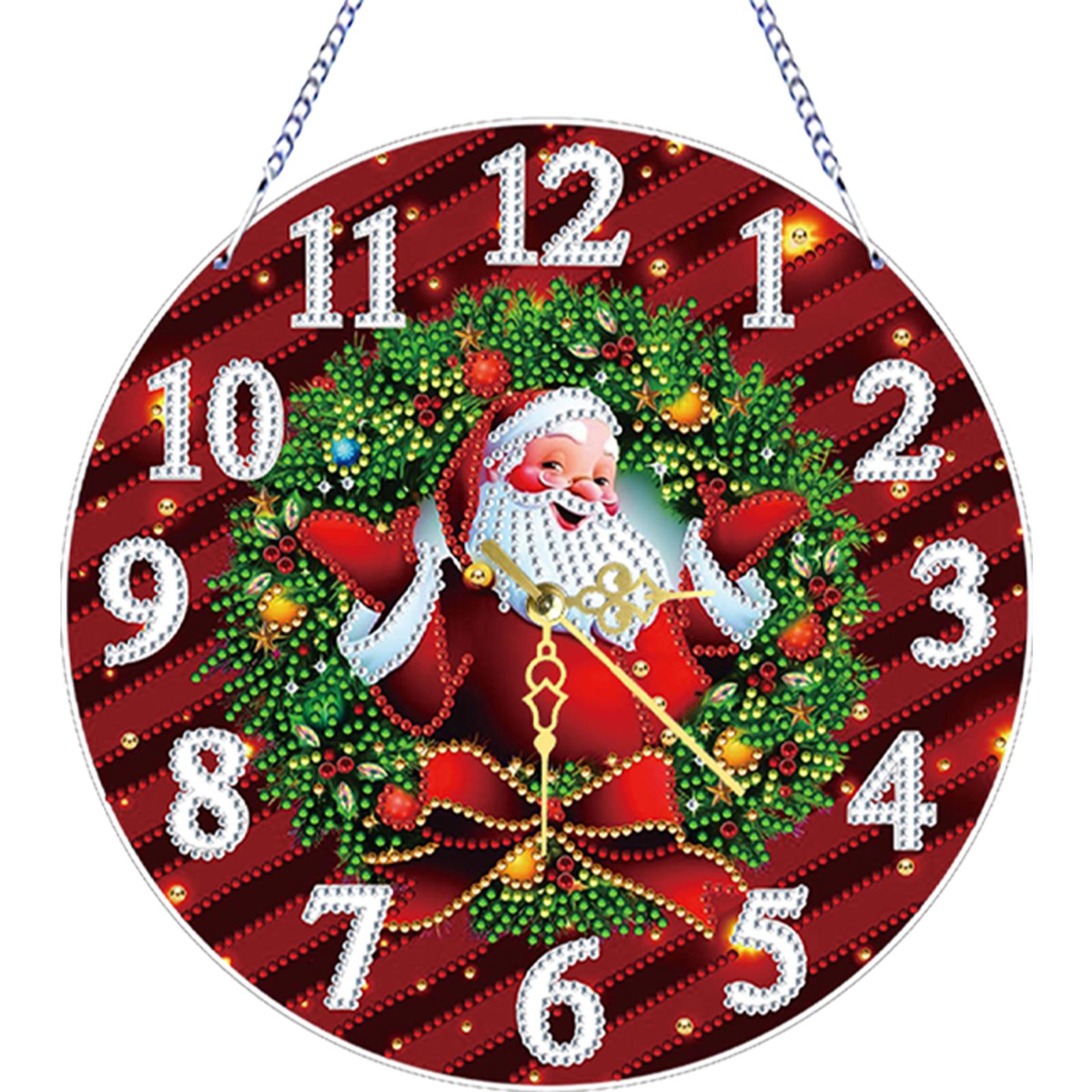 2D Flat DIY Xmas Diamond Paint - Resin Art Clock 리뷰 및 가격