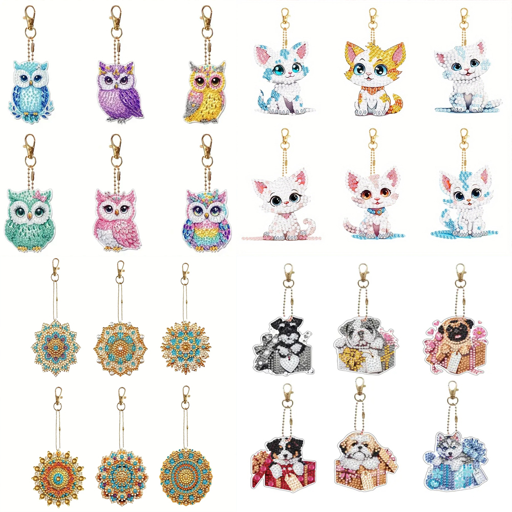 6-piece/set DIY Diamond Keycha - Resin Art Supplies 리뷰 및 가격