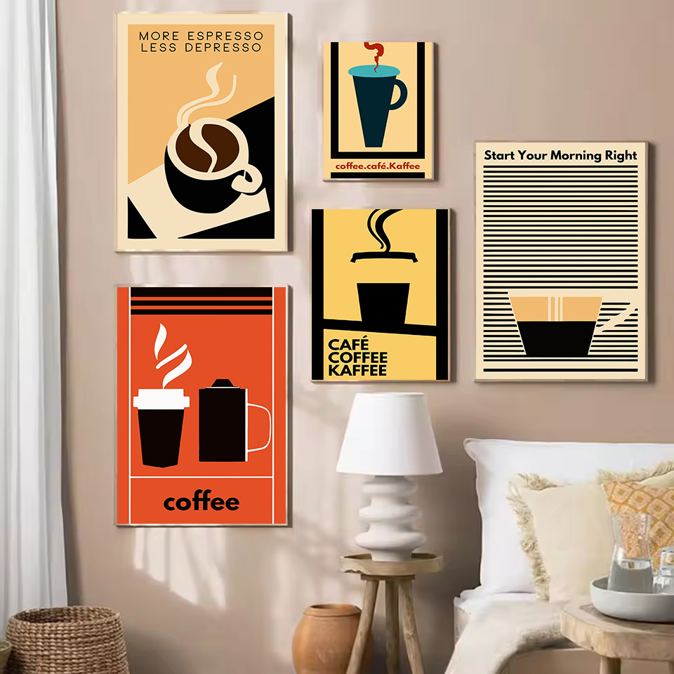 Retro Minimalist Funny Coffee  - Resin Art Quote 리뷰 및 가격