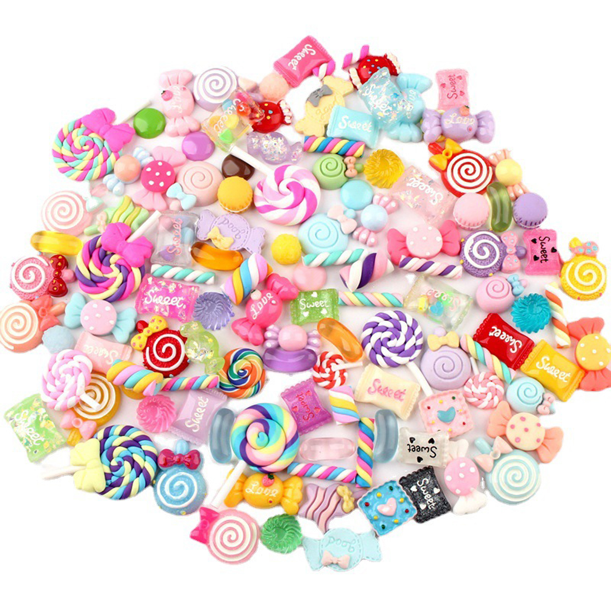 30pcs Random Candy Slime Charm - Resin Art Supplies 리뷰 및 가격