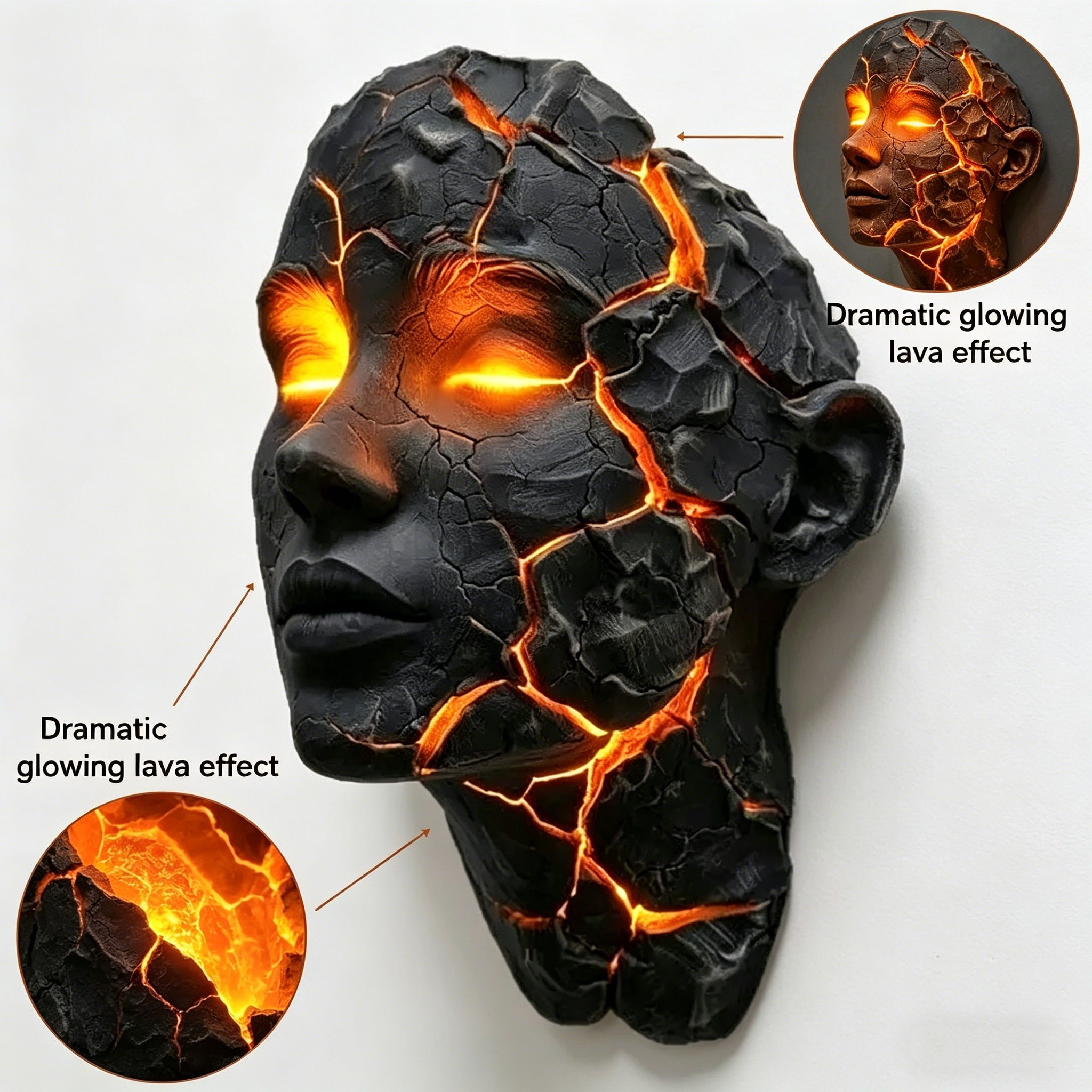 Cracked Soul Wall Lights Shatt - Resin Art Light 리뷰 및 가격
