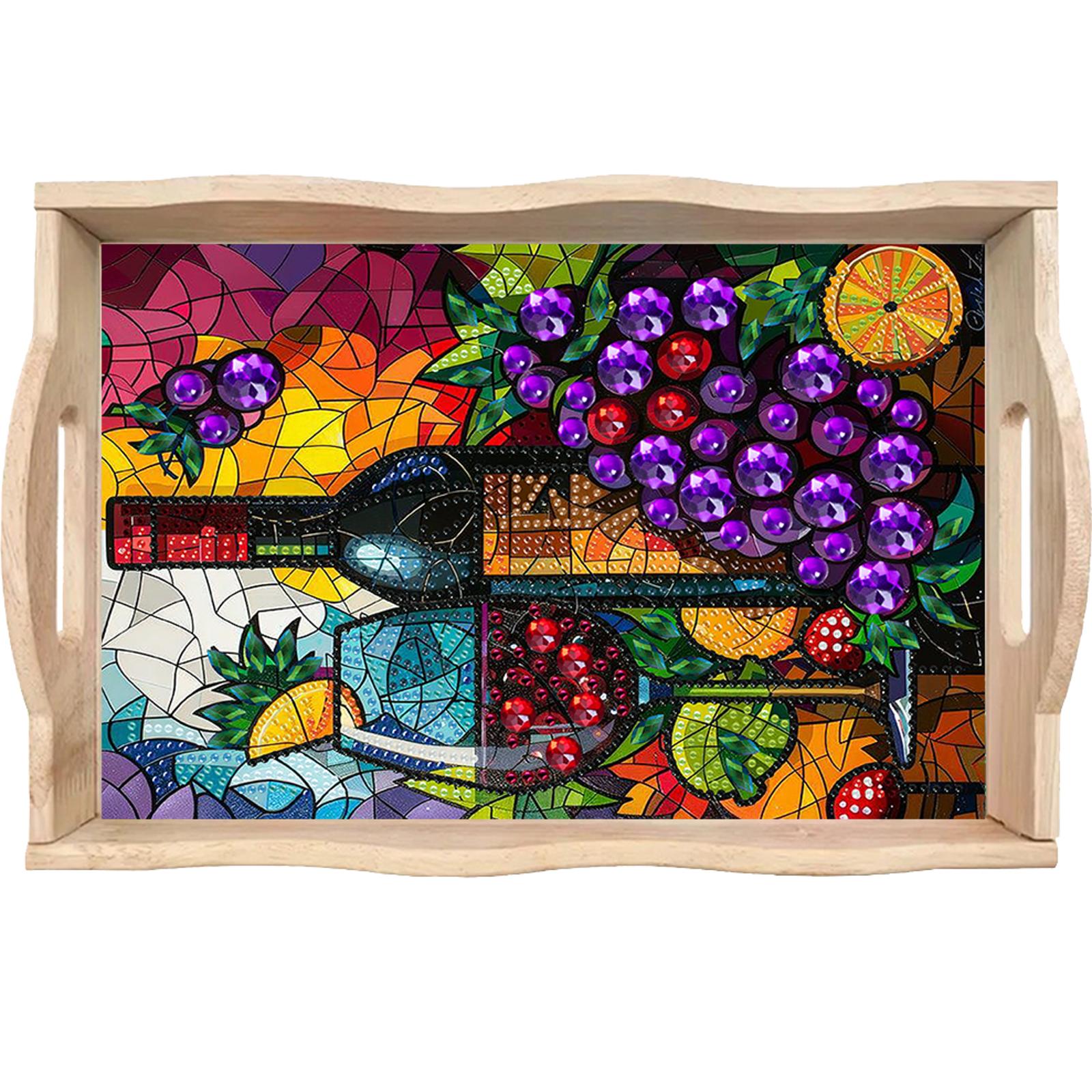 Diamond Painting Wooden Tray w - Resin Art Wooden Tray 리뷰 및 가격