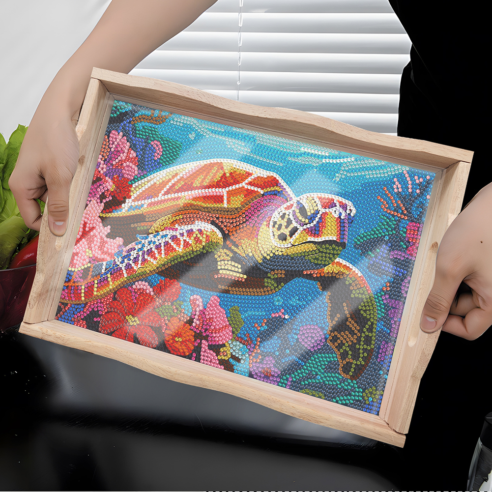 DIY Diamond Painting Tray Kit  - Resin Art Wooden Tray 리뷰 및 가격