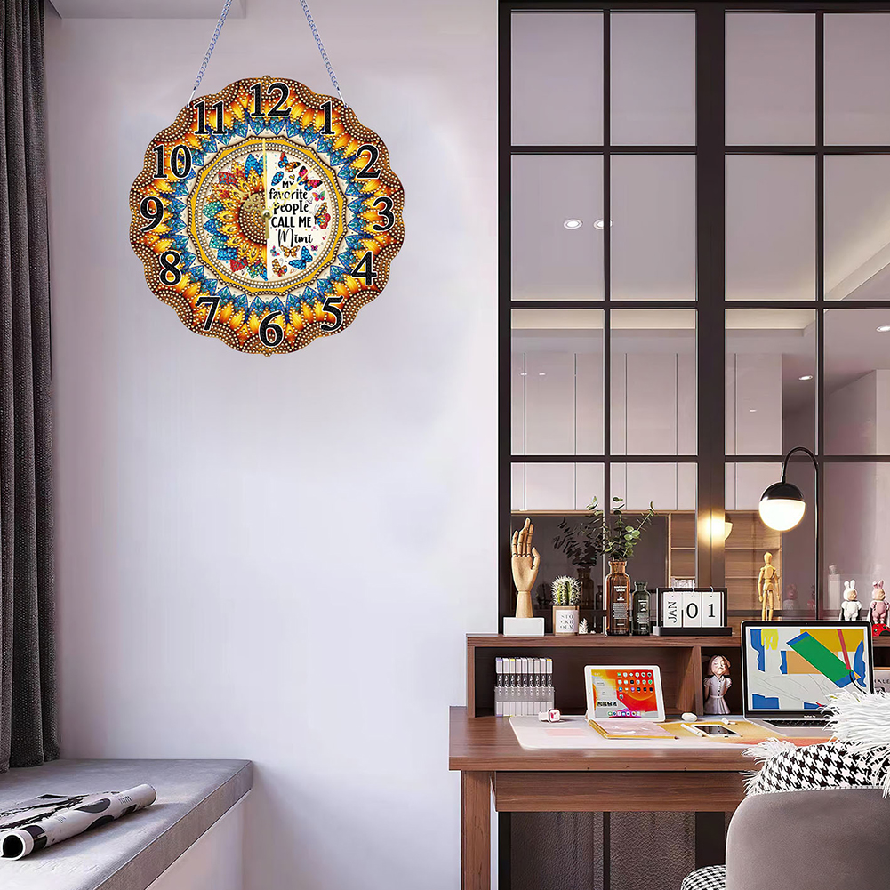2D Flat DIY Diamond Painting C - Resin Art Clock 리뷰 및 가격