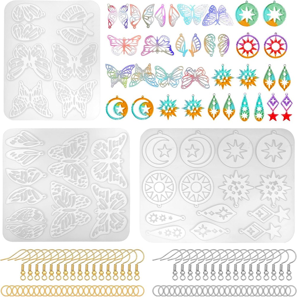 A20I 143Pcs Resin Earring Mold - Resin Art Earrings Kit 리뷰 및 가격