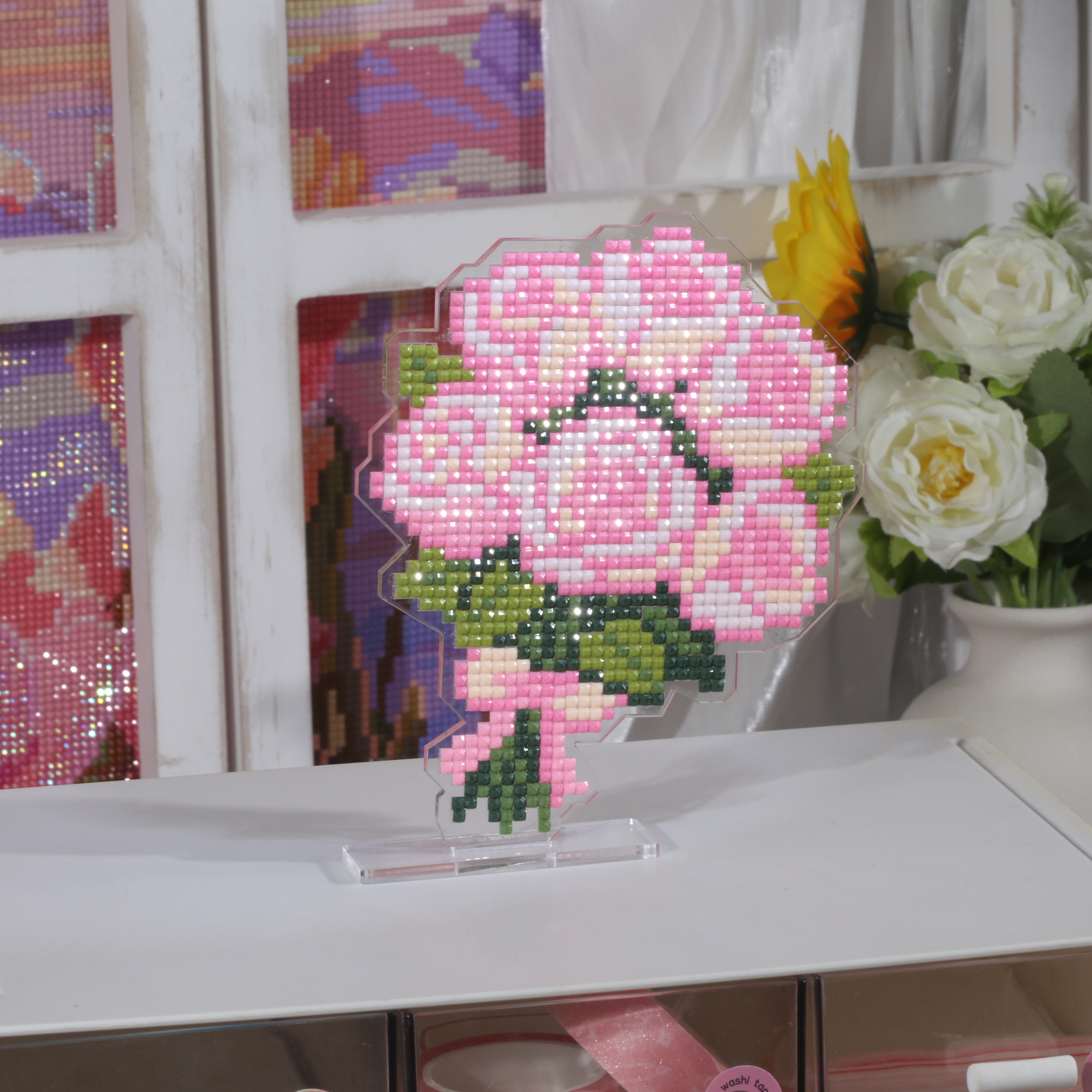 ForeverYoung Pink Rose Bouquet - Resin Art Stand 리뷰 및 가격