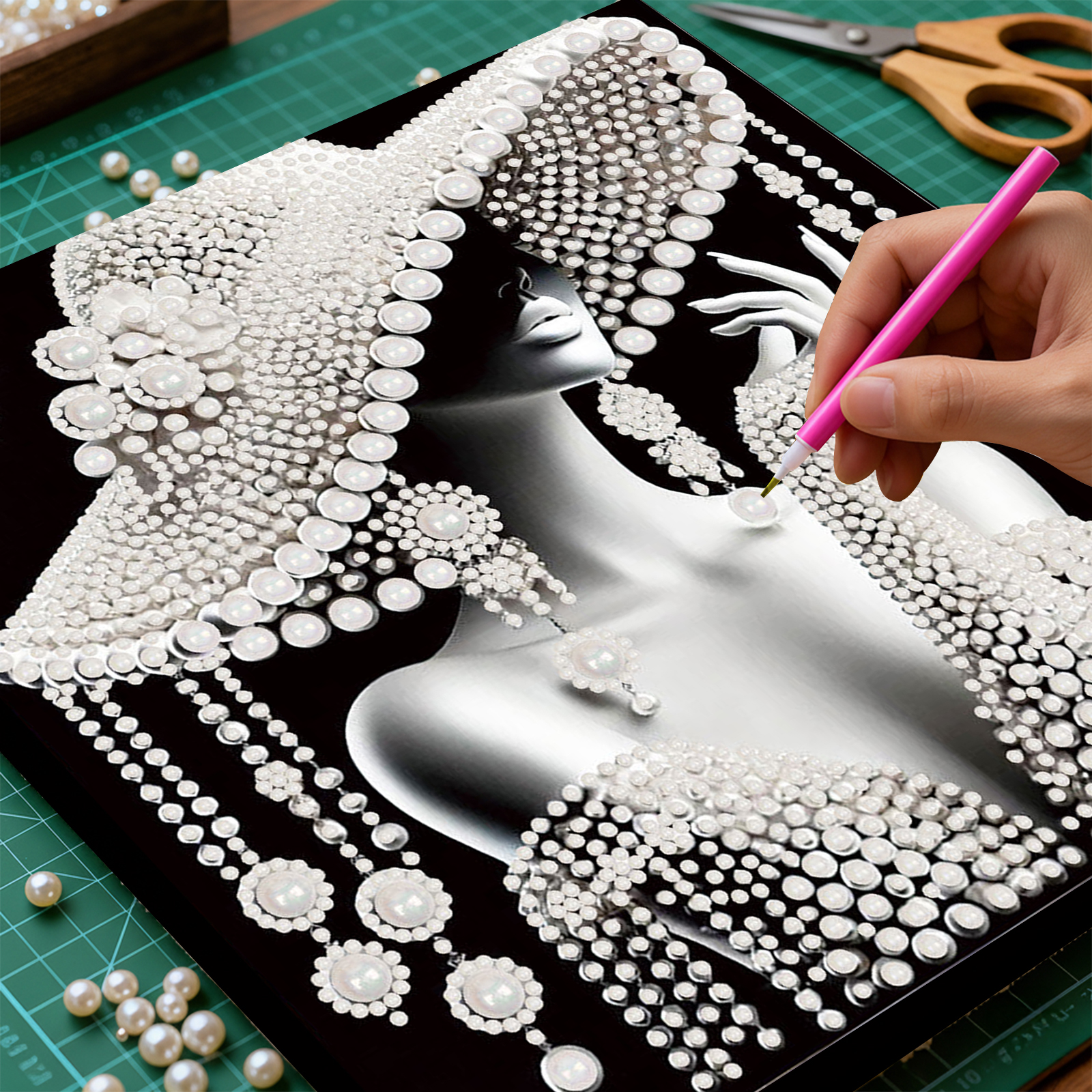 DIY Ladies Pearl Diamond Paint - Resin Art Supplies 리뷰 및 가격