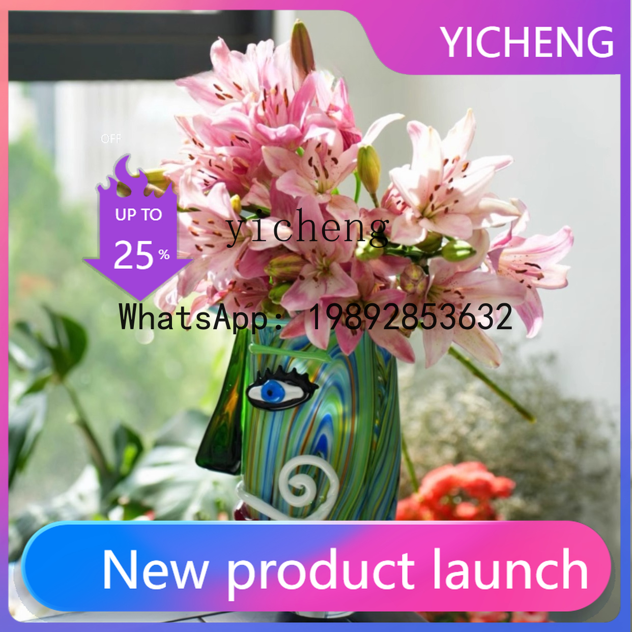 B-1  Glazed Vase Niche Art Hom - Resin Art Order 리뷰 및 가격