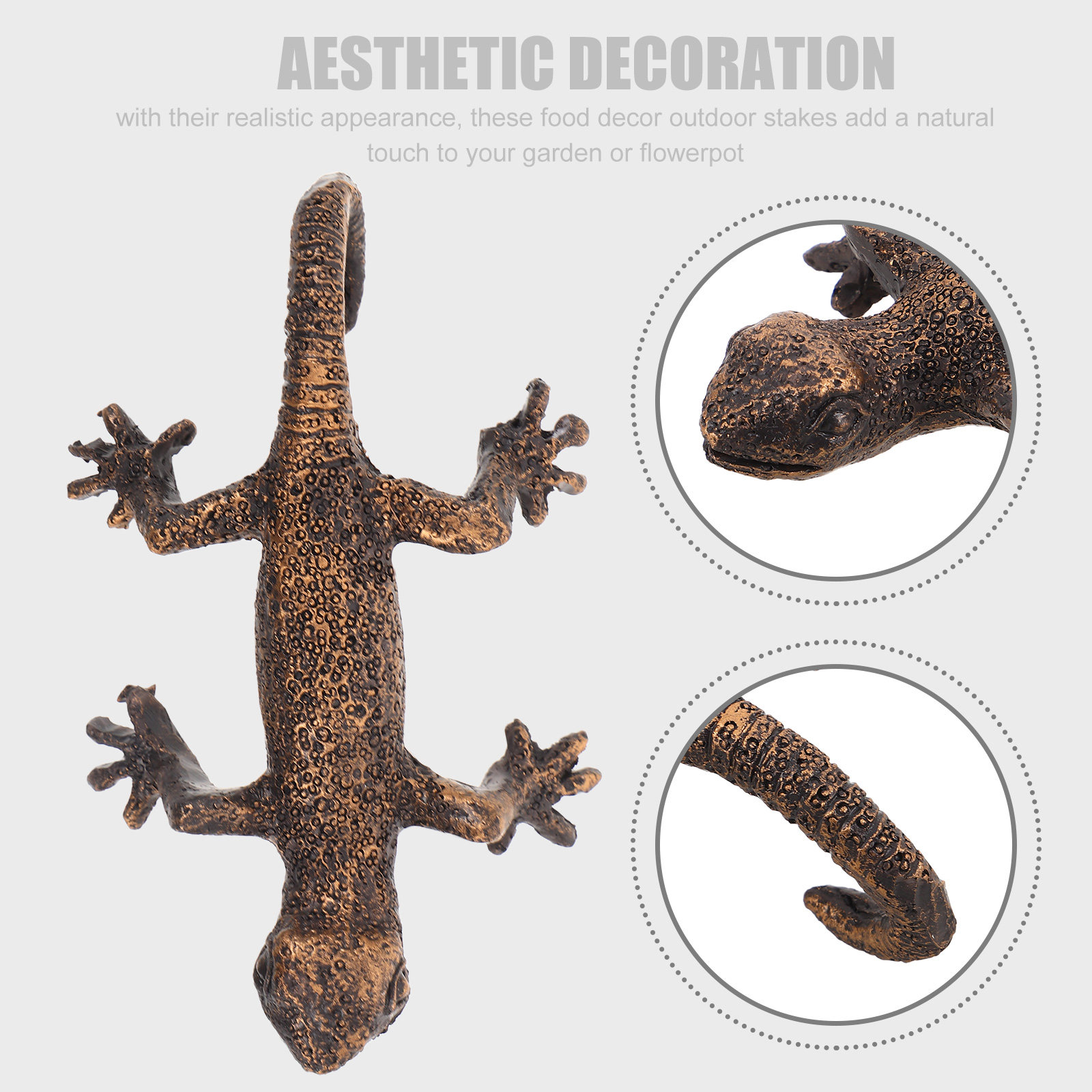 Gecko Wall Hanging Garden Deco - Resin Art Decor 리뷰 및 가격