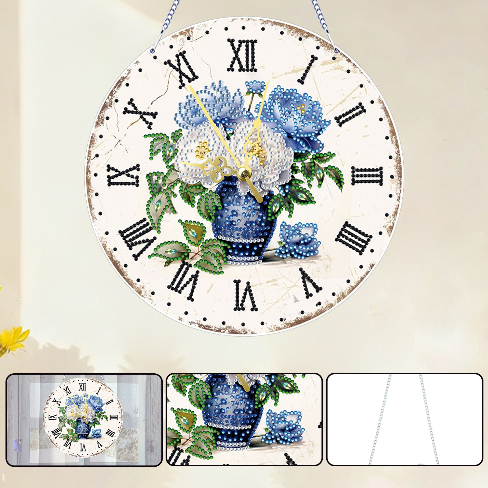 2D Flat DIY Acrylic Flower Wal - Resin Art Clock 리뷰 및 가격