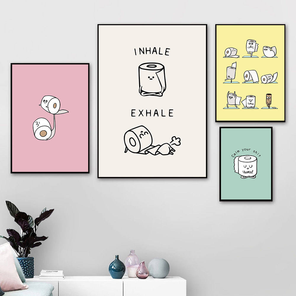 Toilet Paper Yoga Funny Quote  - Resin Art Quote 리뷰 및 가격