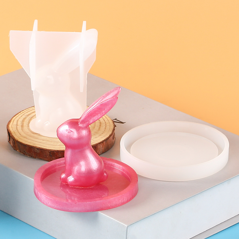 2Pcs 3D Bunny Ring Holder Sili - Resin Art Clock 리뷰 및 가격