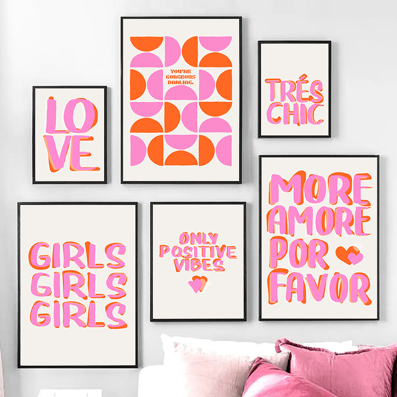 Nordic Only Positive Vibes Gir - Resin Art Quote 리뷰 및 가격