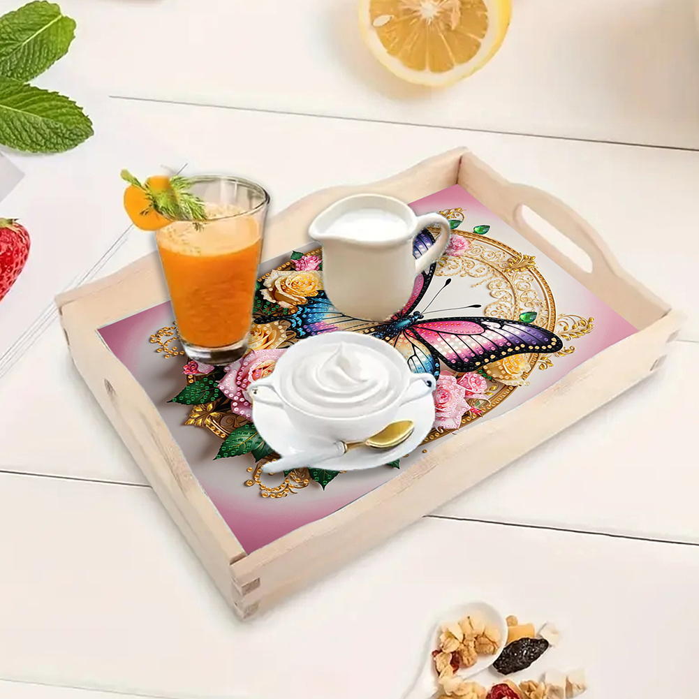 DIY Diamond Art Wooden Tray wi - Resin Art Wooden Tray 리뷰 및 가격