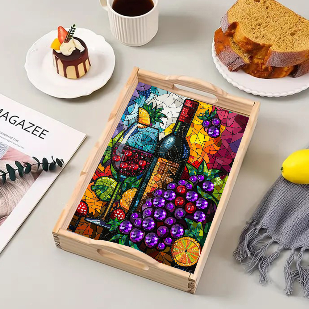 DIY Diamond Art Wooden Tray wi - Resin Art Wooden Tray 리뷰 및 가격