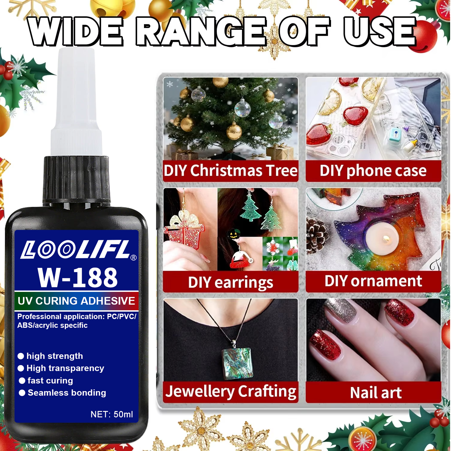 LOOLIFL 188 Strong 50ml UV res - Resin Art Light 리뷰 및 가격