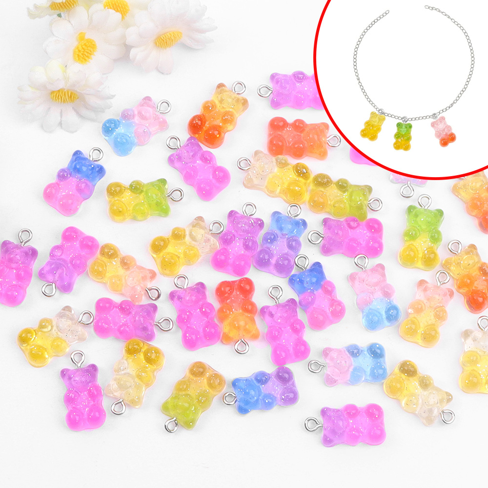 60pcs Dual Color Resin Bear Sh - Resin Art Supplies 리뷰 및 가격