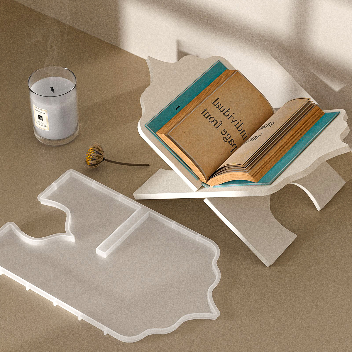 DIY Folding Book Stand Silicon - Resin Art Quran 리뷰 및 가격