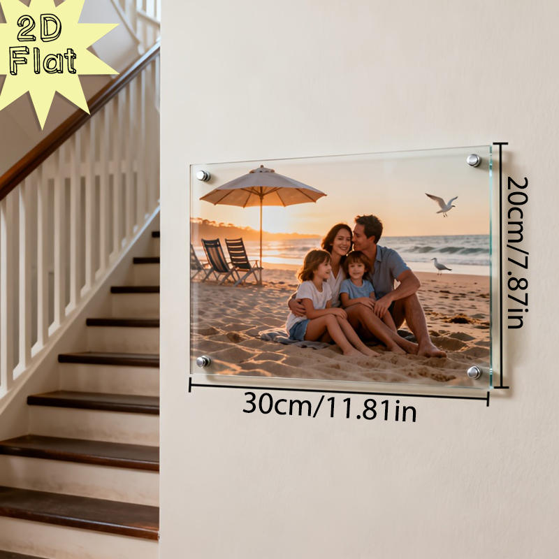 1Pc Custom Family Photo Acryli - Resin Art Anniversary Gift 리뷰 및 가격