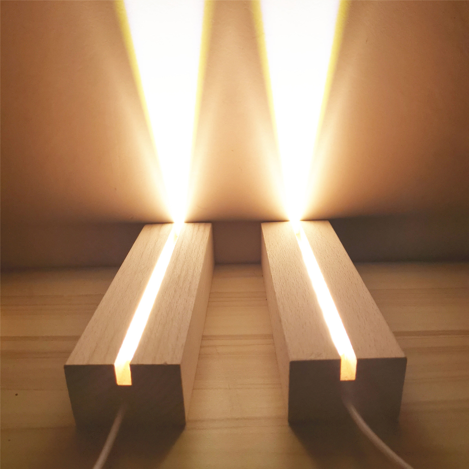 1-10PCS LED Wood Light Display - Resin Art Stand 리뷰 및 가격