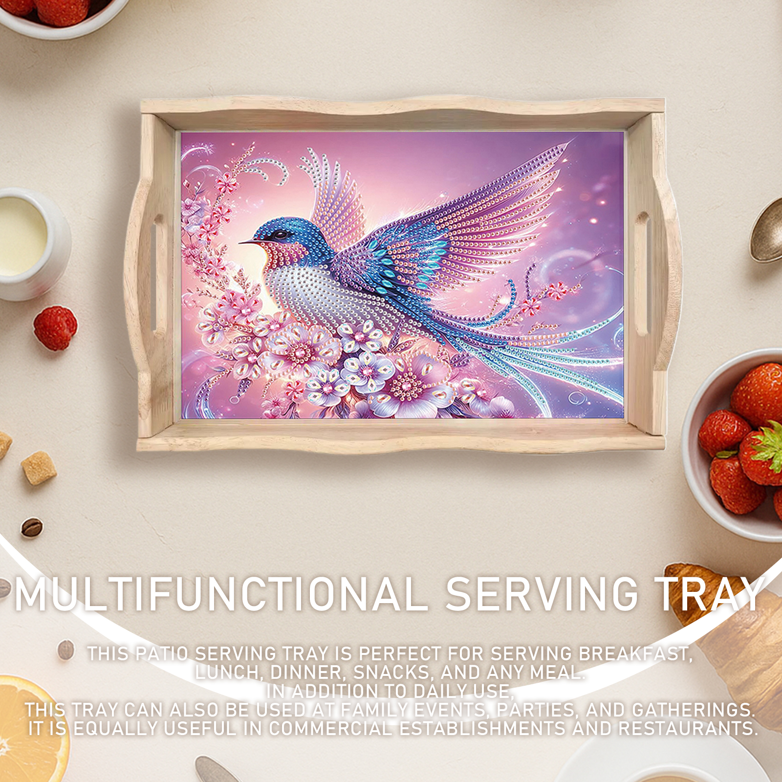 Large Size Diamond Painting Wo - Resin Art Wooden Tray 리뷰 및 가격