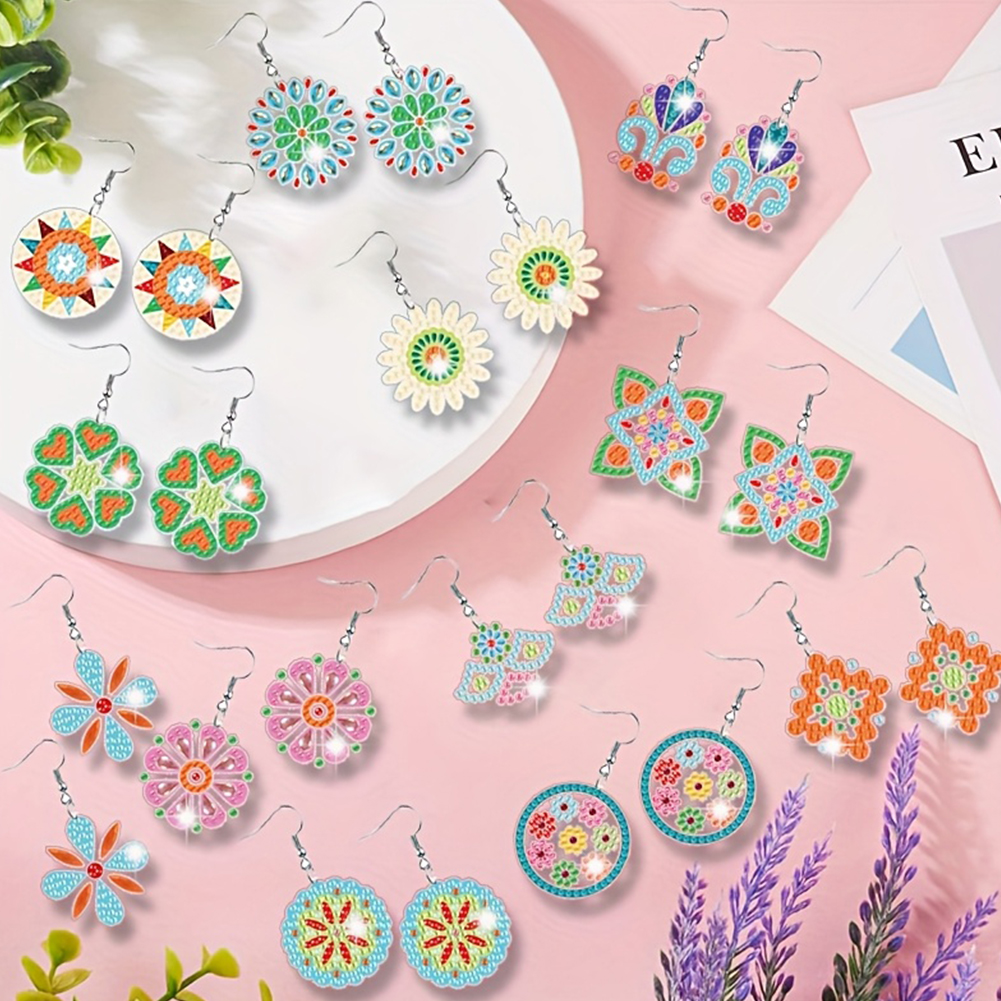 12 Pairs Diamond Art Earring M - Resin Art Earrings Kit 리뷰 및 가격