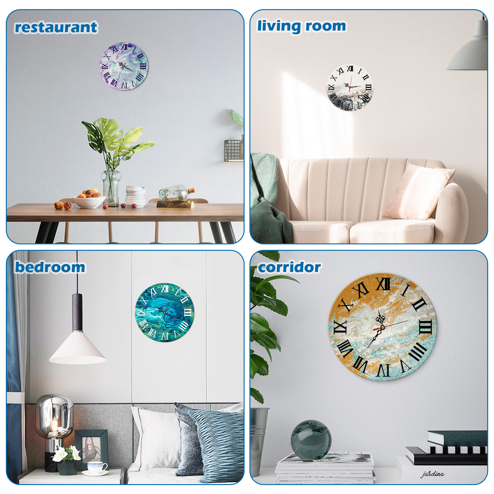 1Set Round Silicone Clock Dial - Resin Art Clock 리뷰 및 가격