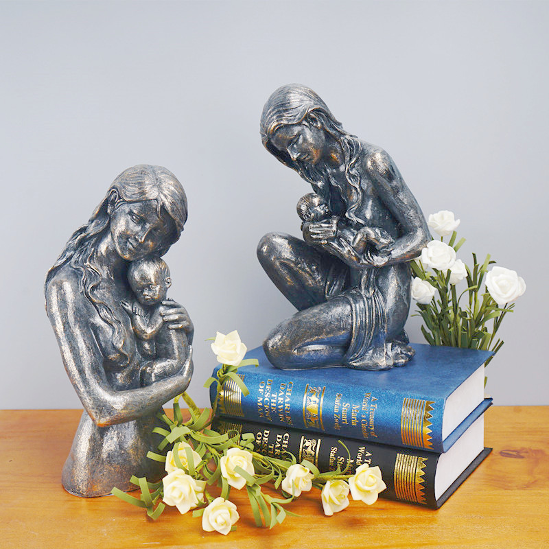 Mother Child Resin Sculpture H - Resin Art Anniversary Gift 리뷰 및 가격