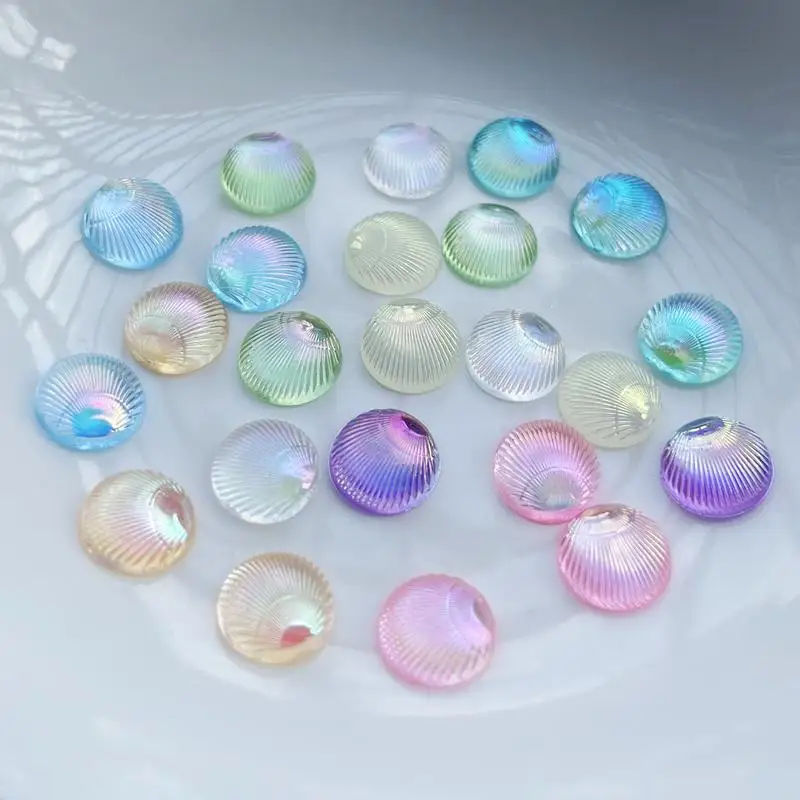 100pcs Circular shells 3d Jewe - Resin Art Earrings Design 리뷰 및 가격