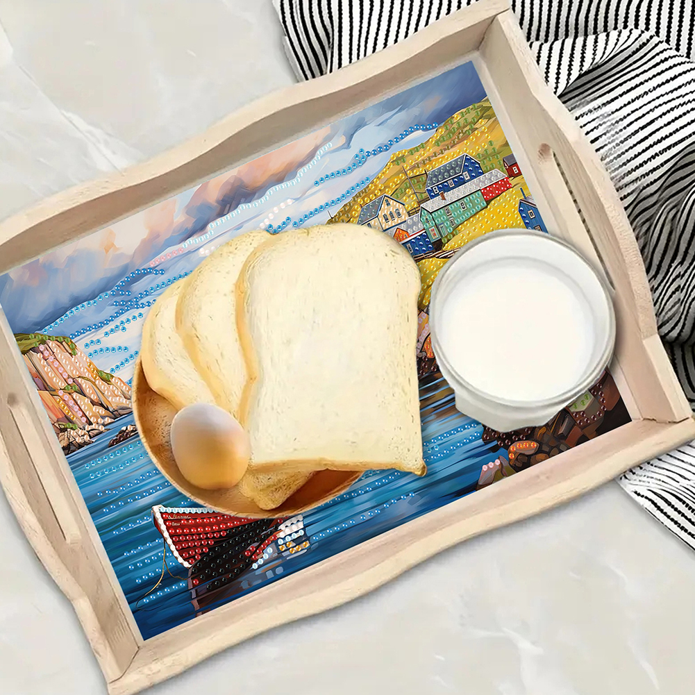 DIY Diamond Art Wooden Serving - Resin Art Wooden Tray 리뷰 및 가격