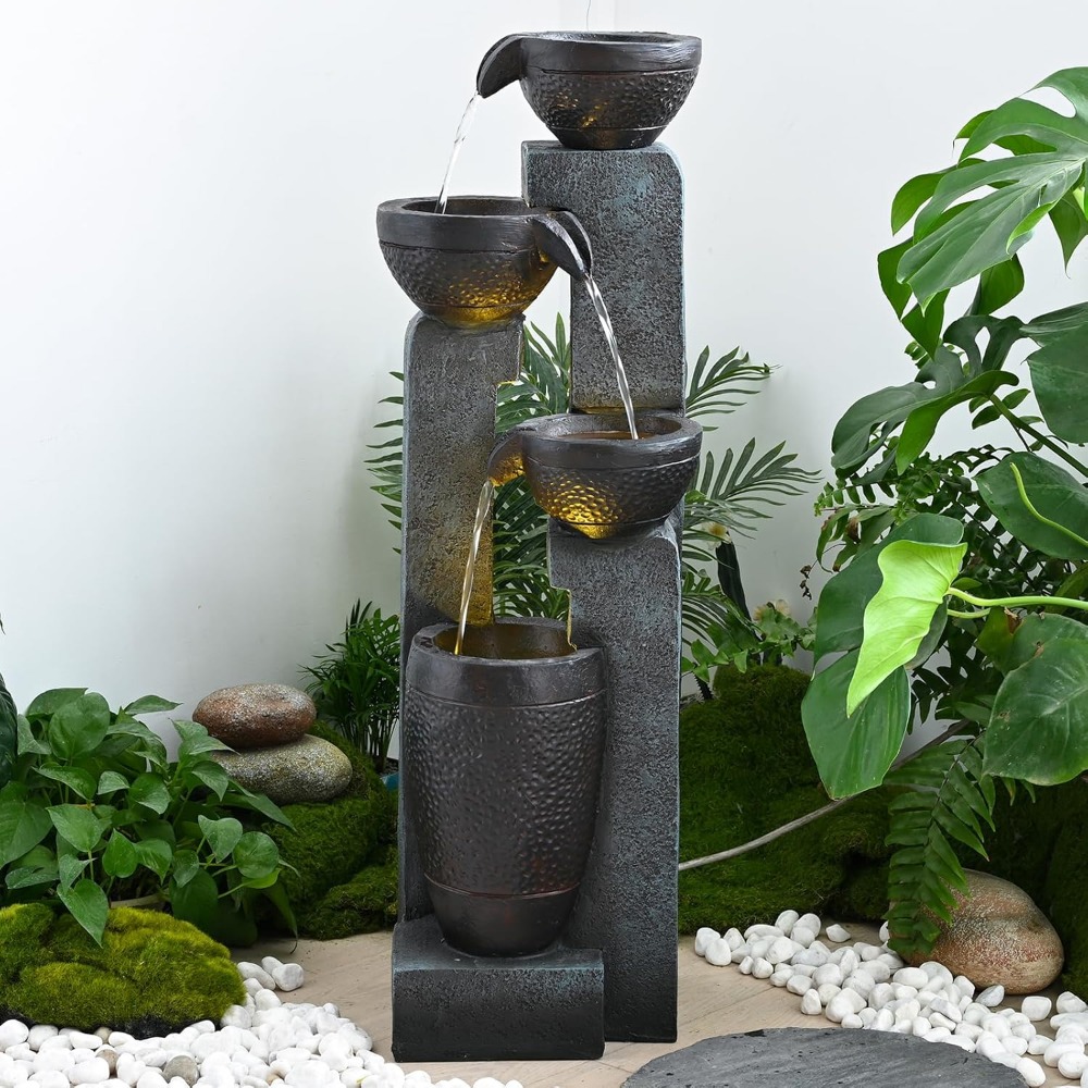40''H 4-Tier Outdoor Garden Wa - Resin Art Decor 리뷰 및 가격