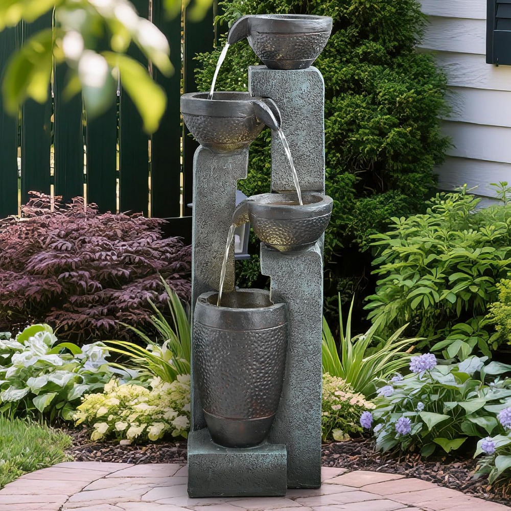 40''H 4-Tier Outdoor Garden Wa - Resin Art Decor 리뷰 및 가격