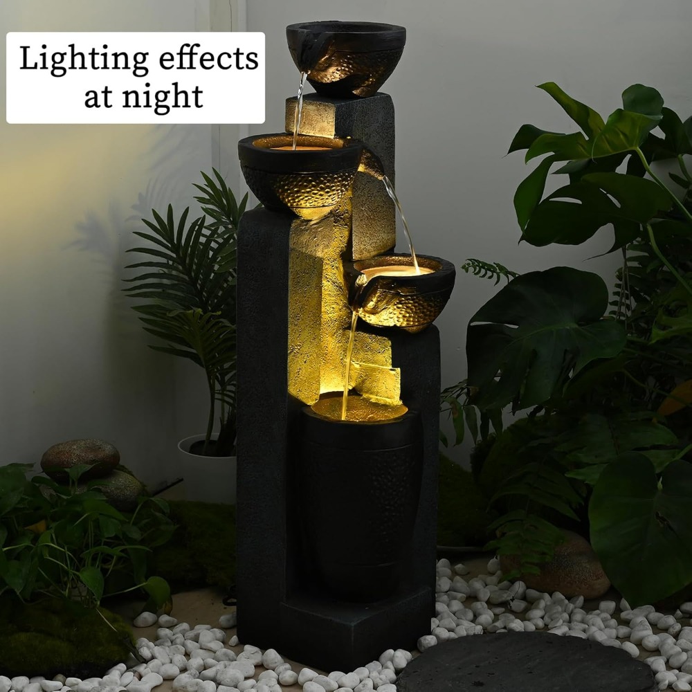 40''H 4-Tier Outdoor Garden Wa - Resin Art Decor 리뷰 및 가격
