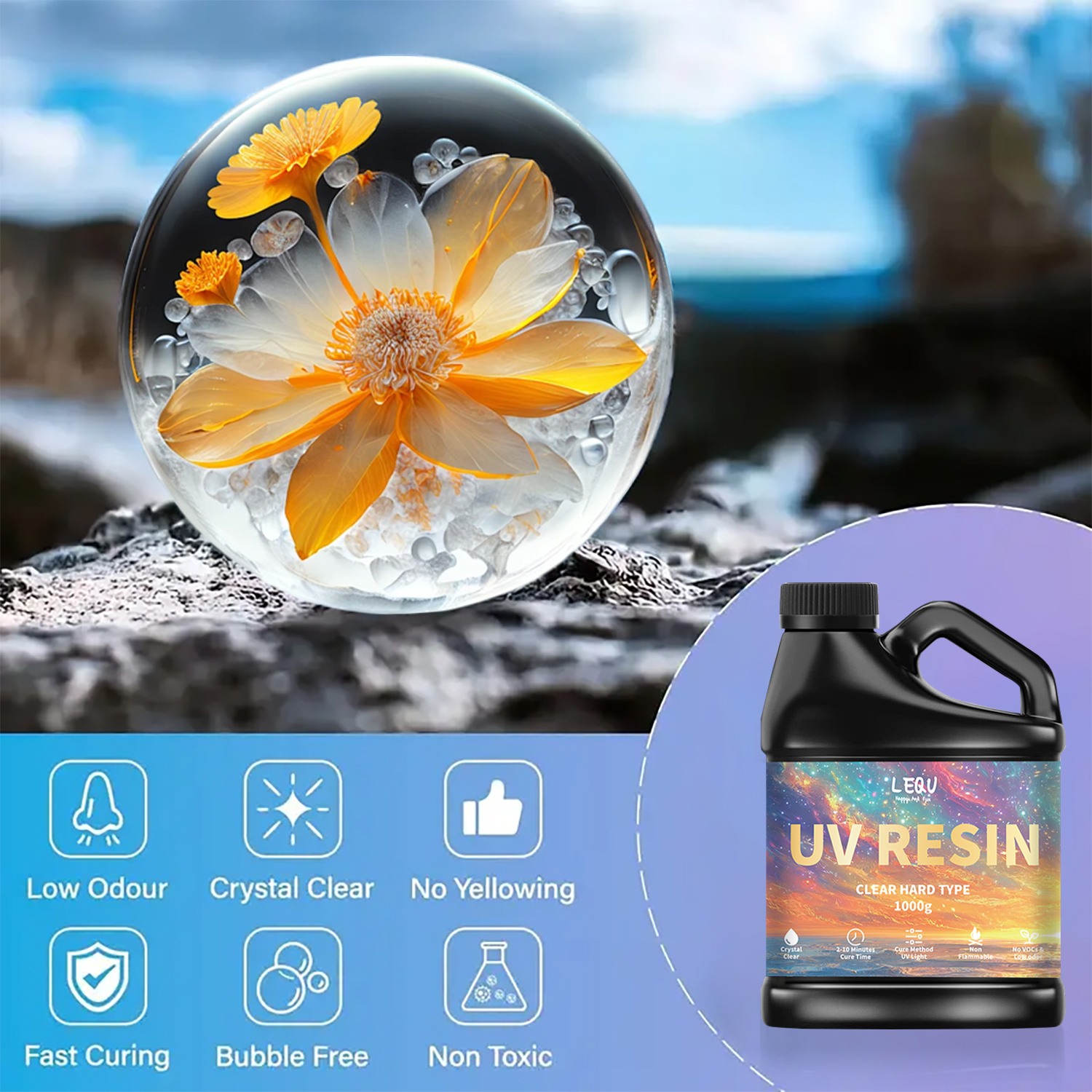 100/200/500/1000g UV Epoxy Res - Resin Art Supplies 리뷰 및 가격
